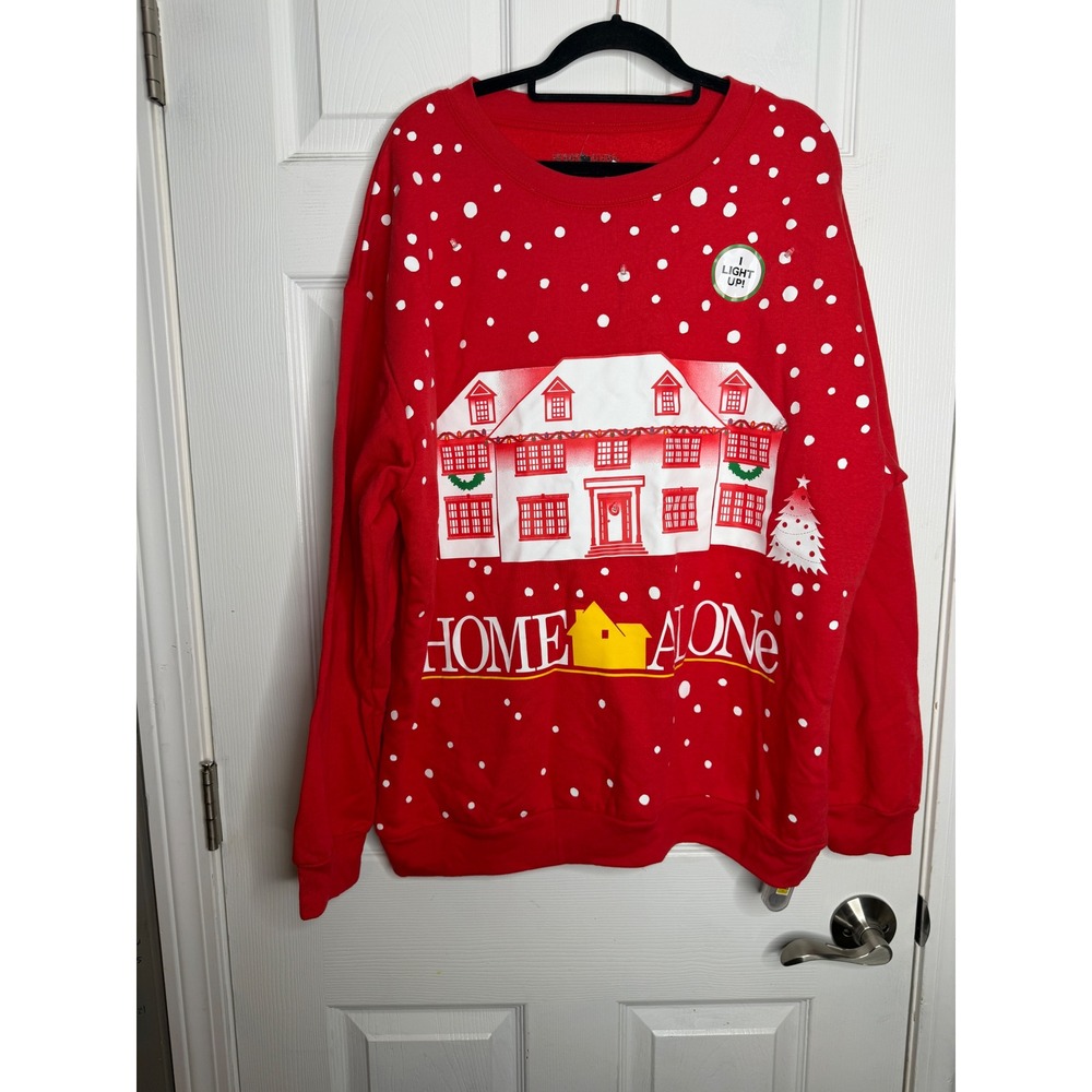 Men's home alone NWT crew neck sweatshirt Christmas holiday nostalgia size XXL